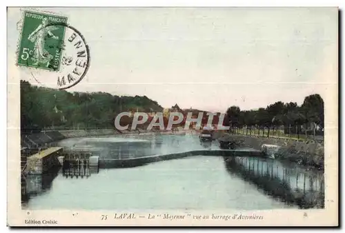 Cartes postales Laval La Mayenne vue au barrage d Avesnieres