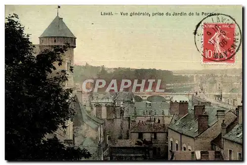 Cartes postales Laval Vue generale prise du Jardin de la Perrine