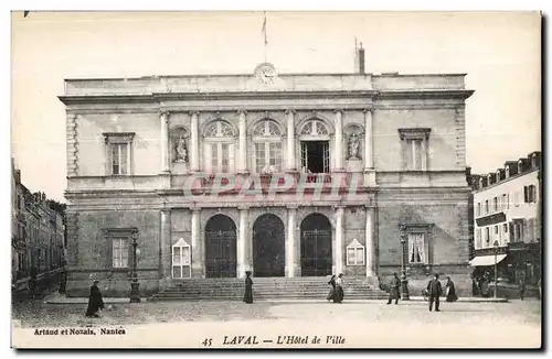 Cartes postales Laval L Hotel de ville