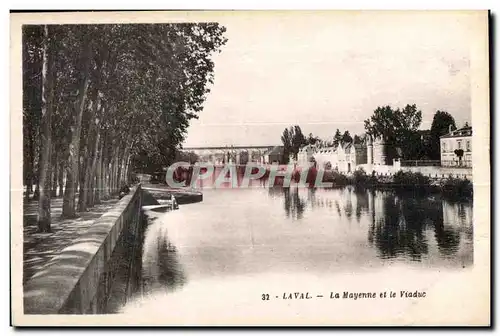 Cartes postales Laval la Mayenne et le Viaduc