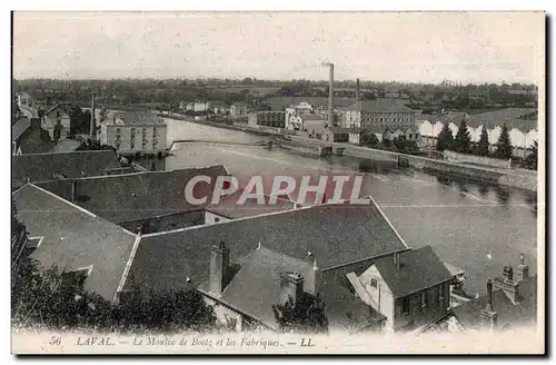 Cartes postales Laval Le Moulin de Bootz et les Fabriques