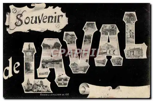 Cartes postales Laval Souvenir De