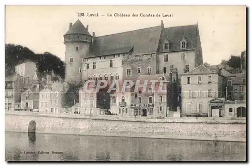 Ansichtskarte AK Laval La Chateau des Comtes de Laval