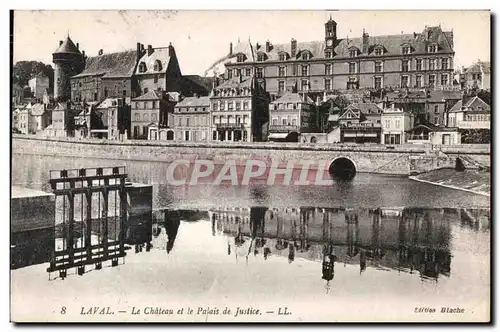 Ansichtskarte AK Laval La Chateau et le Palais De Justice