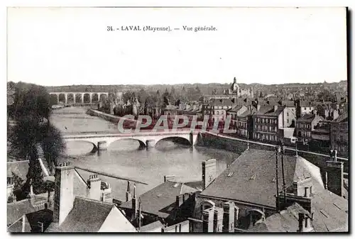 Cartes postales Laval (Mayenne) Vue Generale