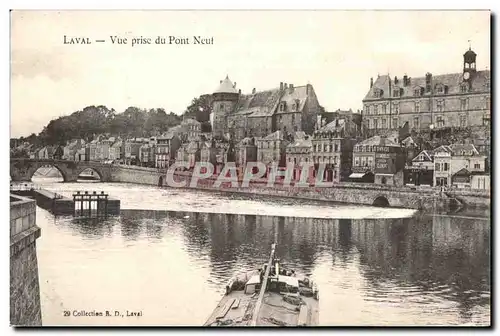 Ansichtskarte AK Laval vue prise du pont Neuf