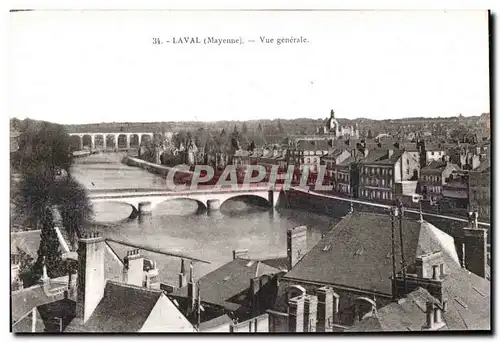 Cartes postales Laval Mayenne Vue Generale