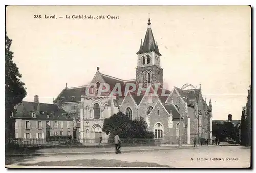 Ansichtskarte AK Laval la cathedrale cote ouest