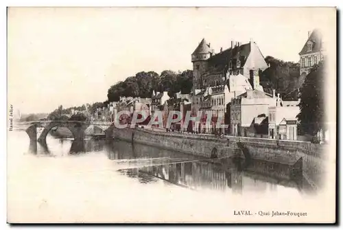 Cartes postales Laval quai jehan fouquet