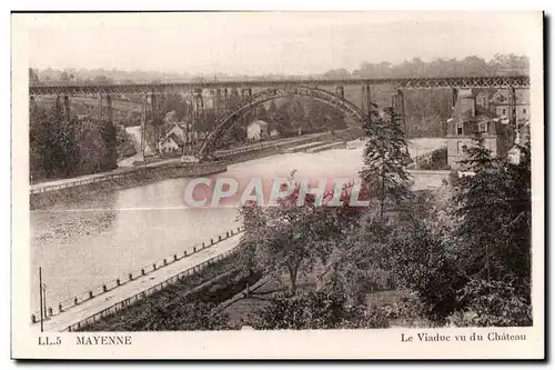 Cartes postales Mayenne le viadue vu du Chateau
