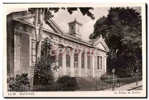 Cartes postales Mayenne le palais de justice