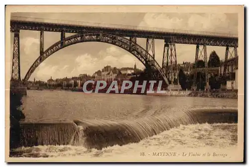 Cartes postales Mayenne de viaduc le barrage