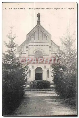 Cartes postales Entrammes saint joseph des champs facade de la chapelle