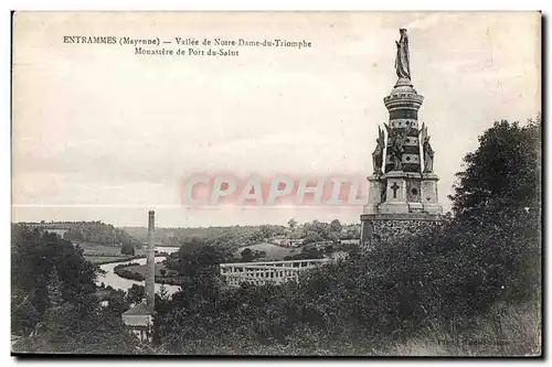 Cartes postales Entrammes mayenne vue d Ensemble cote nord monastere de port du salut