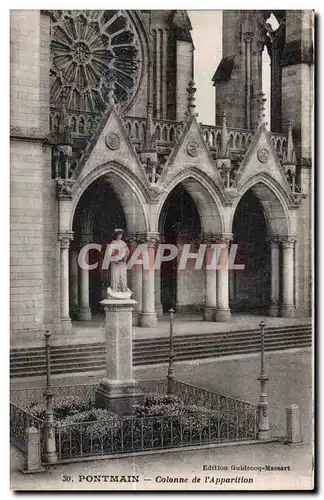 Cartes postales Pontmain colonne de l Apparition