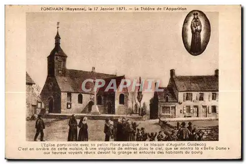Cartes postales Pontmain mayenne le janvier 1871 le theatre de l Apparition