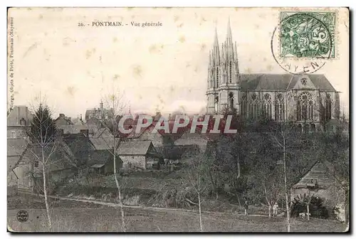 Cartes postales Pontmain vue generale