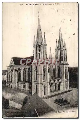 Cartes postales Pontmain vue generale