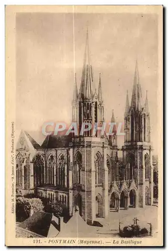 Cartes postales Pontmain mayenne la basilique