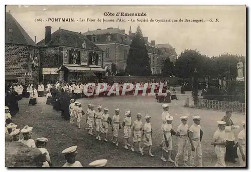 Cartes postales Pontmain les fetes de jeanne d Arc la societe de gymnastique de beauregard