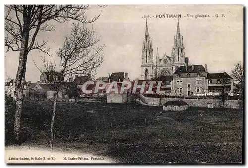 Cartes postales Pontmain vue generale