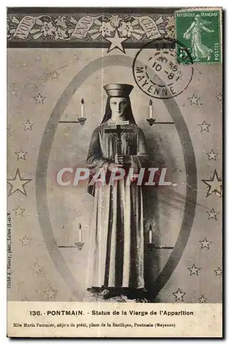 Cartes postales Pontmain statue de la vierga de l Apparition