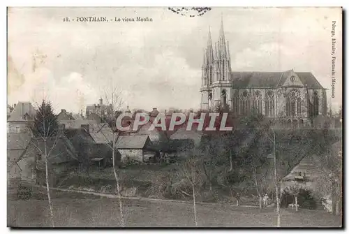 Cartes postales Pontmain le vieux moulin