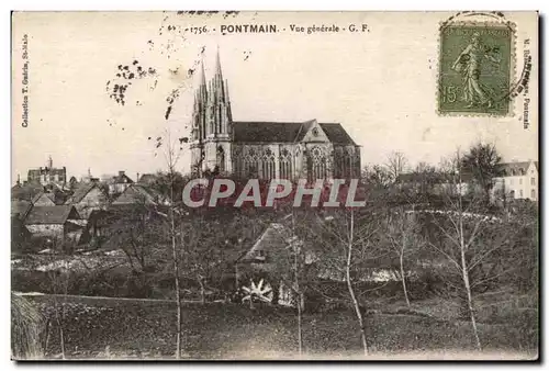 Cartes postales Pontmain vue generale g f