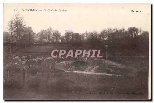 Cartes postales Pontmain la croix du pardon