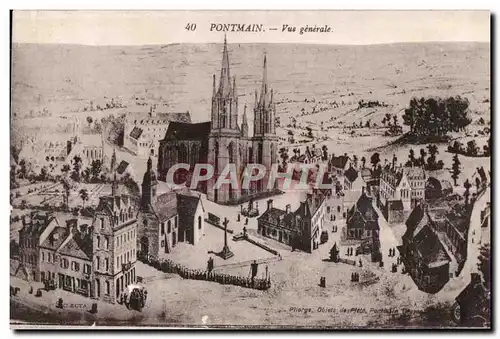 Cartes postales Pontmain etang des cote nord