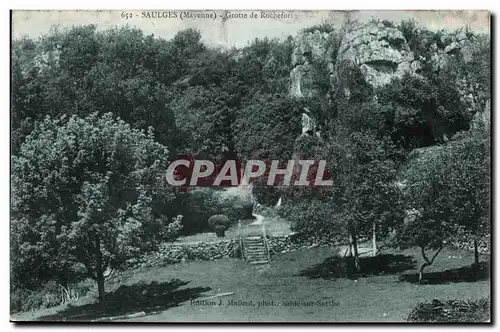 Ansichtskarte AK Saulges Mayenne grotte de rochefort