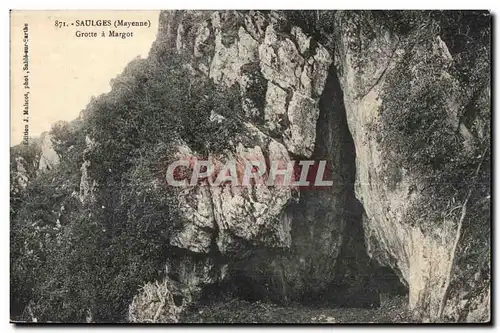 Cartes postales Saulges Mayenne grotte a margot