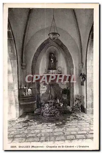 Ansichtskarte AK Saulges Mayenne chapelle de saint cenere l Oratoire