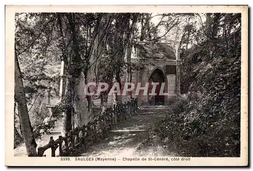 Ansichtskarte AK Saulges Mayenne chapelle de st cenere cote droit