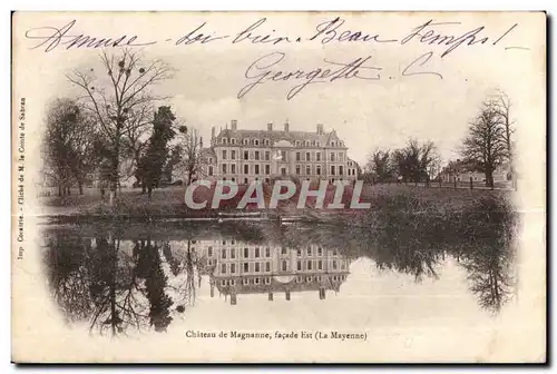 Cartes postales Chateau de magnanne facade est la mayenne