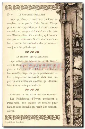 Cartes postales Le Crucifix sanglant Religion Christ
