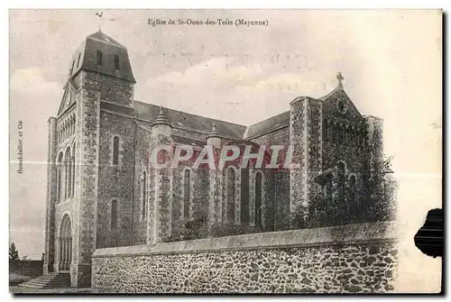Cartes postales Eglise de st Ouen des toits mayenne