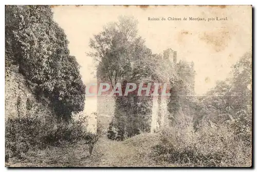 Cartes postales Ruines du chateau de montjean pres laval