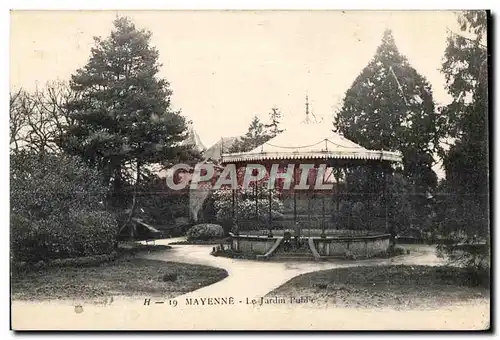 Ansichtskarte AK Mayenne le jardin public