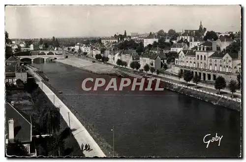 Cartes postales moderne Mayenne la mayenne et le quartier saint martin