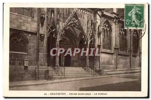 Cartes postales Chaumont Eglise Saint Jean Le Portail