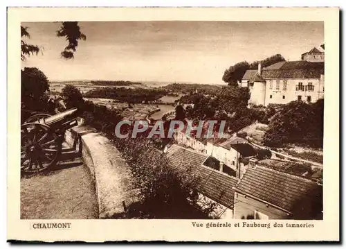 Cartes postales Chaumont Vue generale et Faubourg des tanneries