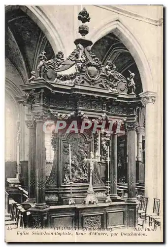 Cartes postales Chaumont Eglise Saint Jean Bapiste d Oeuvre par Bouchardon