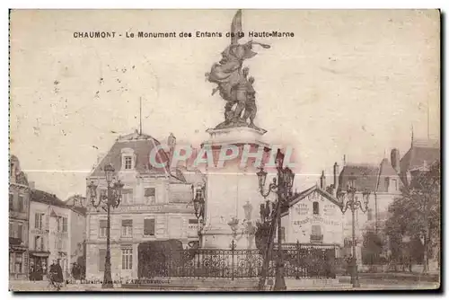 Ansichtskarte AK Chaumont Le Monument des Enfants de la Haute Marne