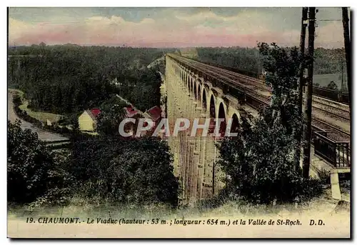 Cartes postales Chaumont Le Viaduc et la Vallee de st Roch