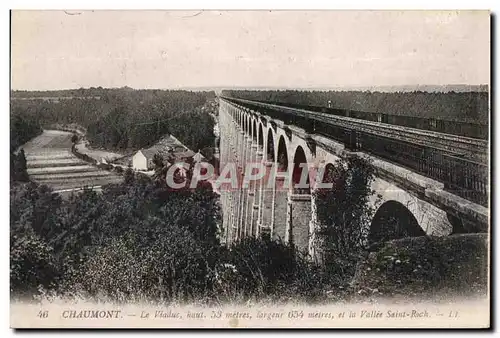 Cartes postales Chaumont Le Viaduc Vallee Saint Roch