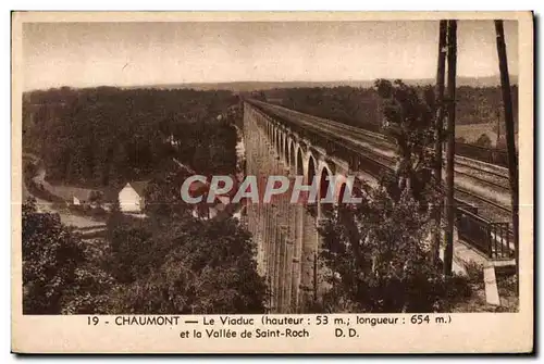 Cartes postales Chaumont Le Viaduc et la Vallee de Saint Roch
