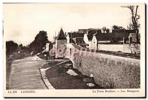 Cartes postales Langres La Porte Bouliere Les Remparts