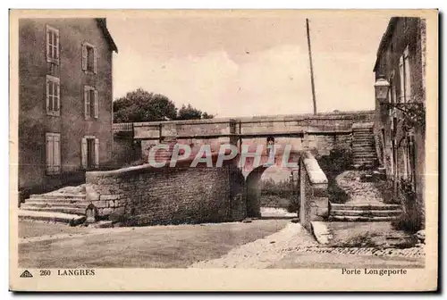 Cartes postales Langres Porte Longeporte