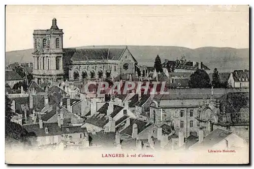 Cartes postales Langres a Vol d oiseau